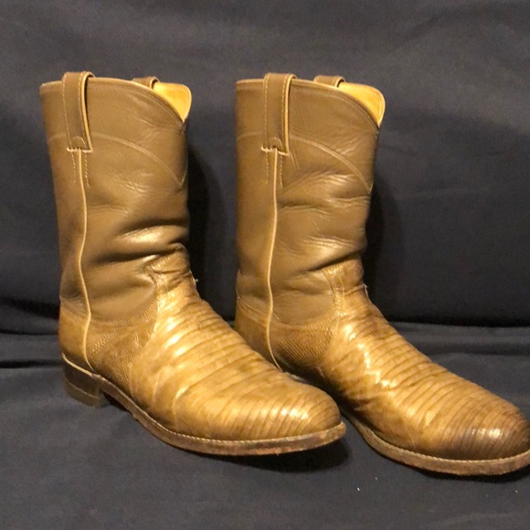 Justin Boots Other - Justin Grey/Tan Boots Size 8 1/2D